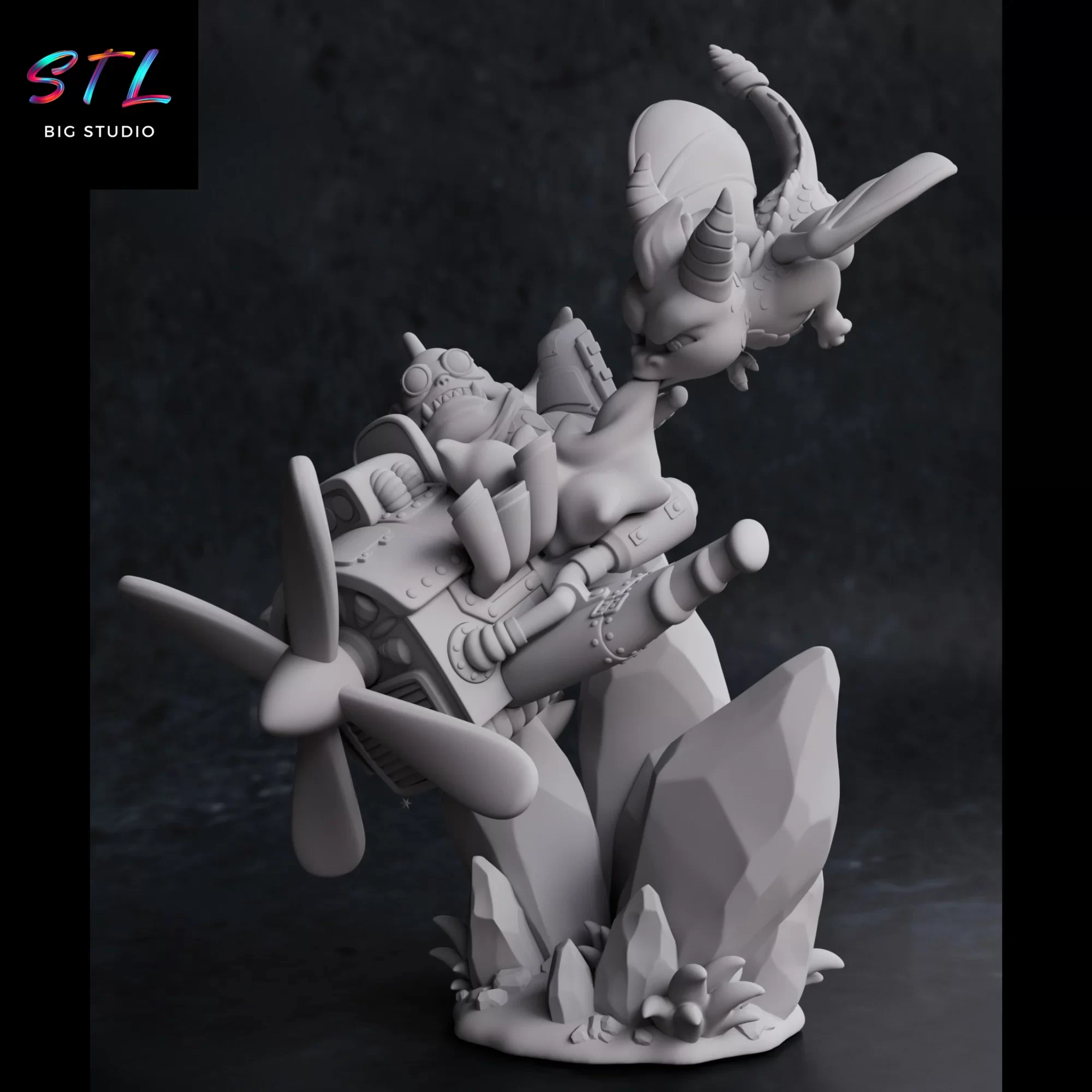 figura spyro the dragon stl impresion 3d figura spyro the dragon stl impresion 3d