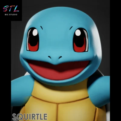 figura squirtle stl impresion 3d pokemon