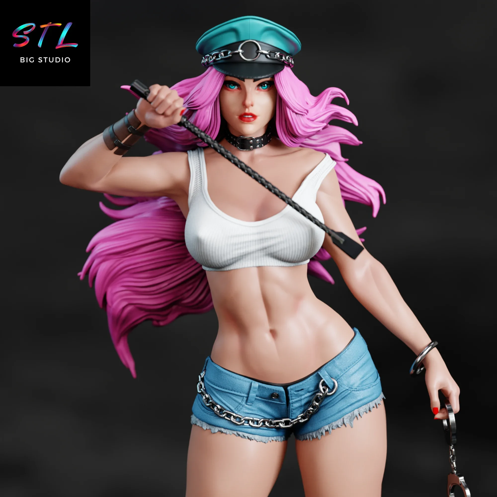 figura street fighter stl poison para impresion 3d figura street fighter stl poison para impresion 3d