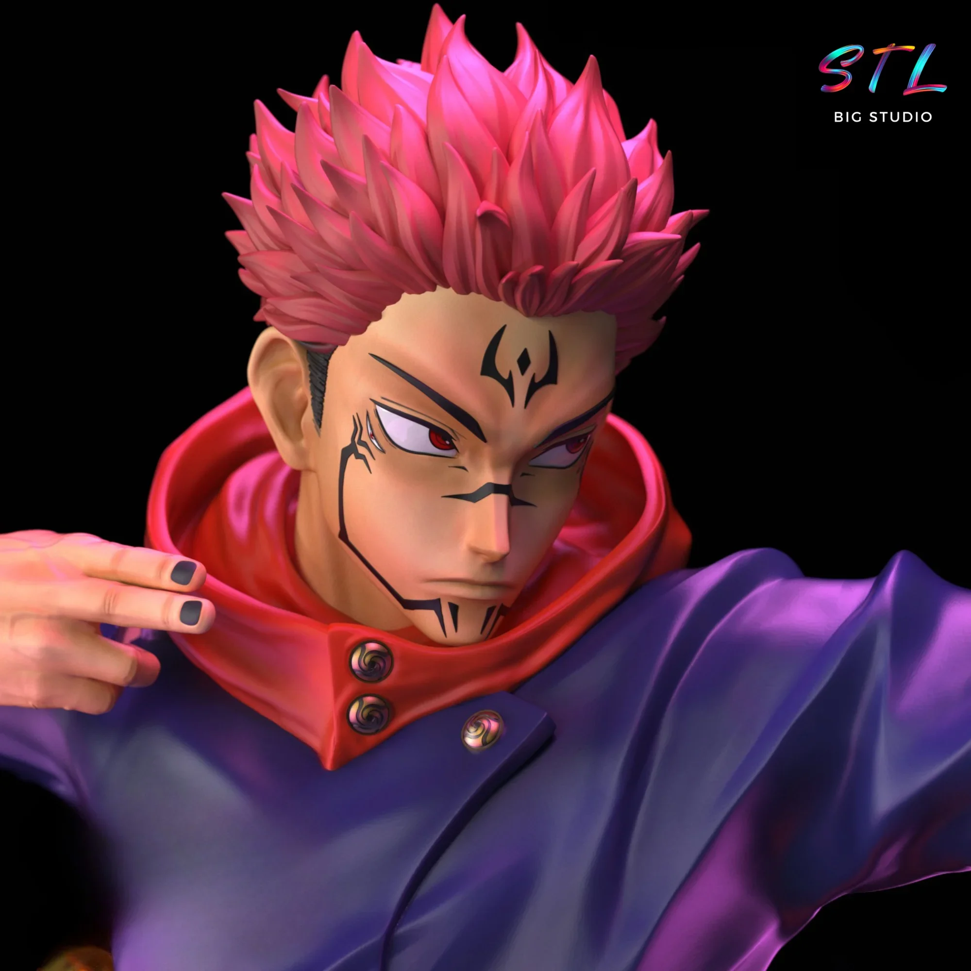 figura sukuna stl impresion 3d jujutsu kaisen figura sukuna stl impresion 3d jujutsu kaisen