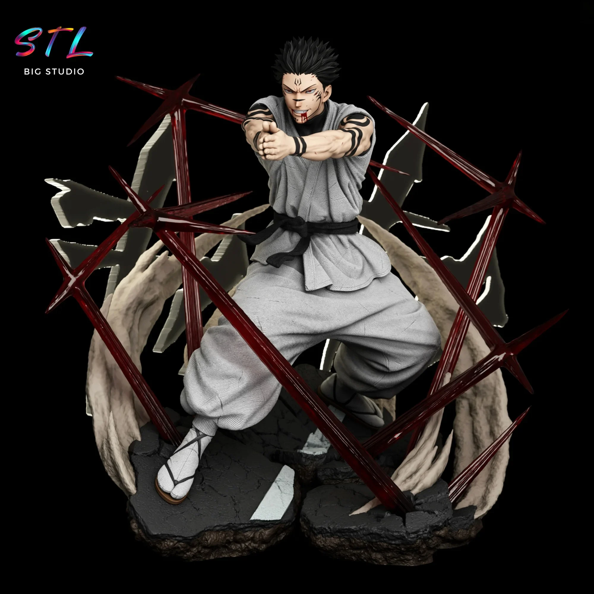 figura sukuna stl jujutsu kaisen impresion 3d figura sukuna stl jujutsu kaisen impresion 3d