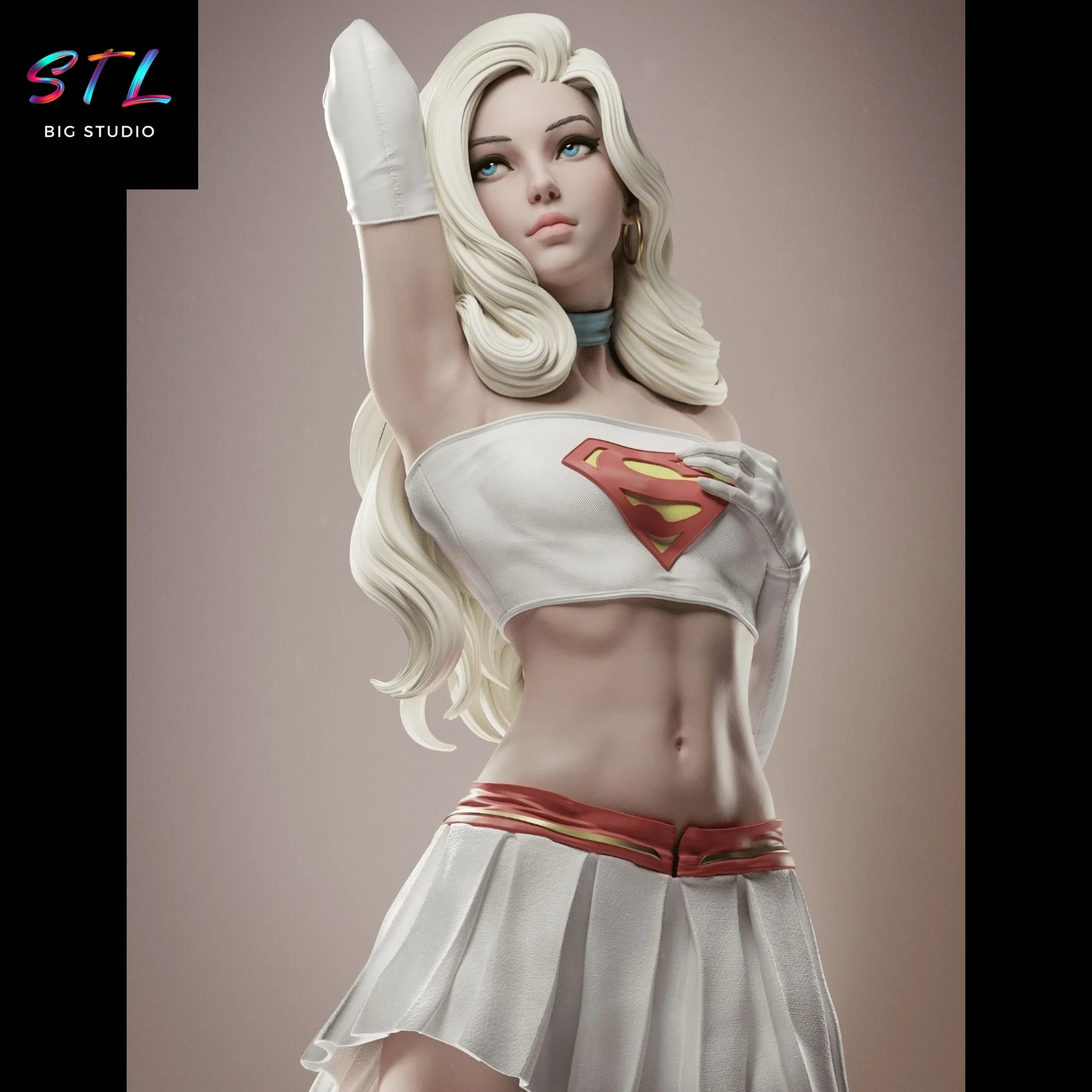 figura supergirl stl impresion 3d figura supergirl stl impresion 3d