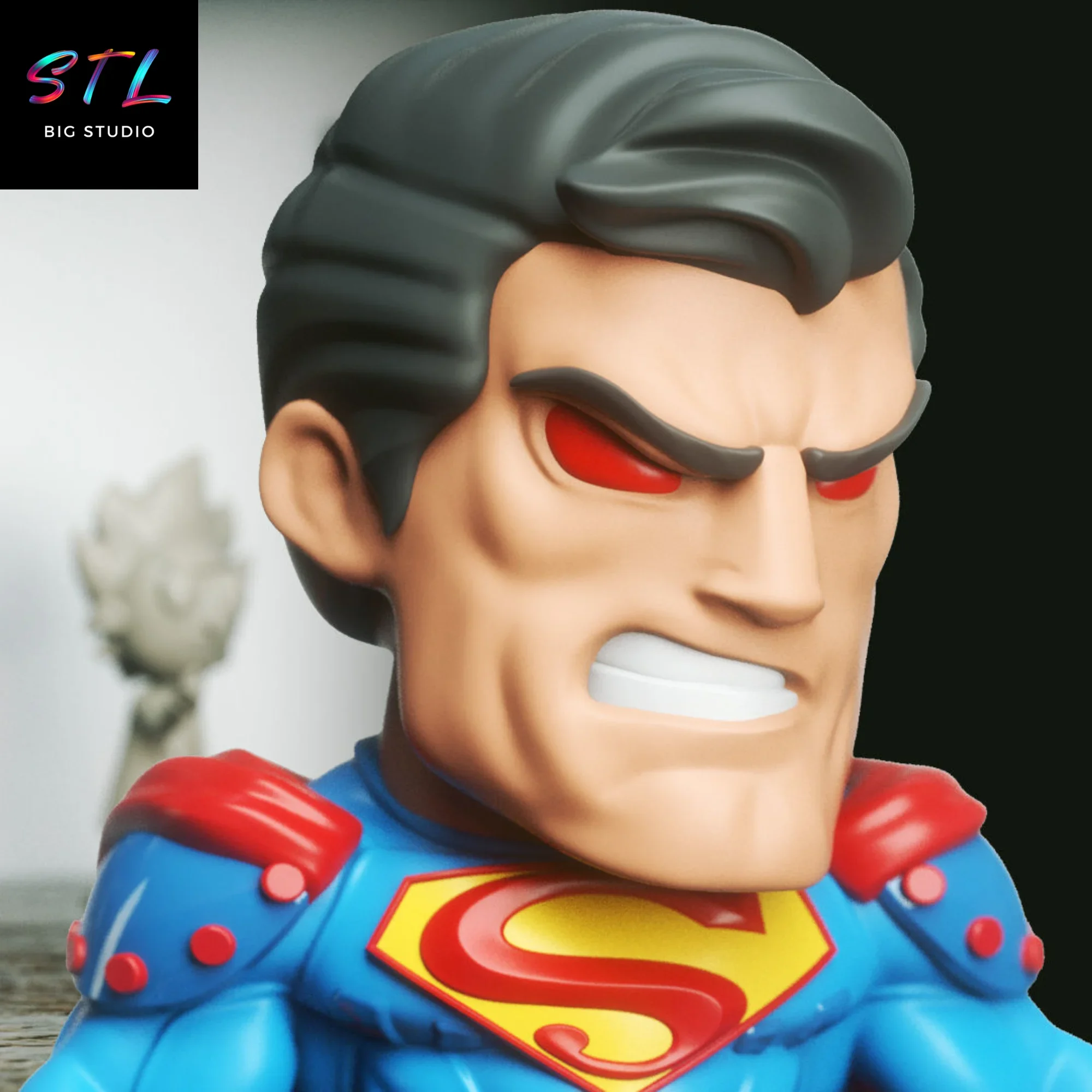 figura superman chibi stl impresion 3d figura superman chibi stl impresion 3d