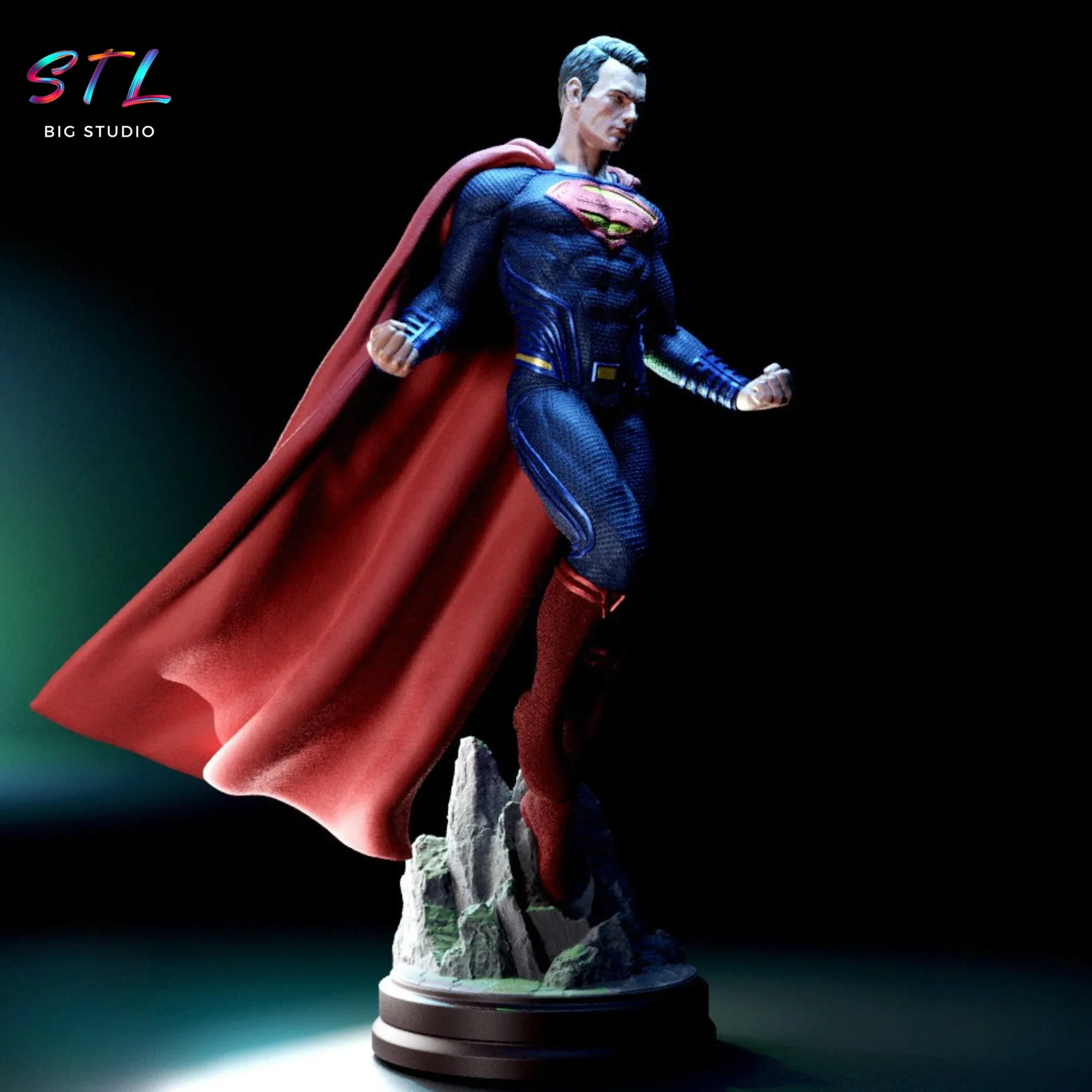 figura superman stl henry cavill para impresion 3d figura superman stl henry cavill para impresion 3d