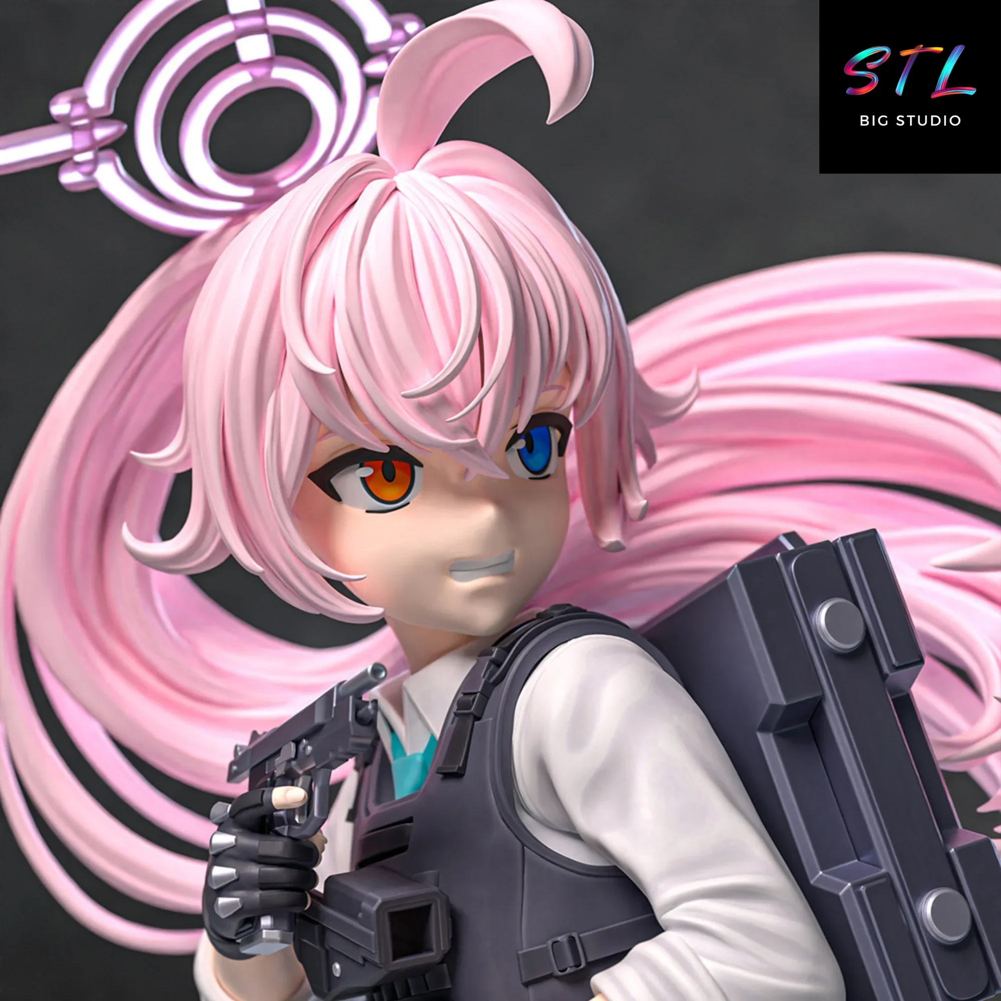 figura takanashi hoshino stl diorama blue archive impresion 3d figura takanashi hoshino stl diorama blue archive impresion 3d