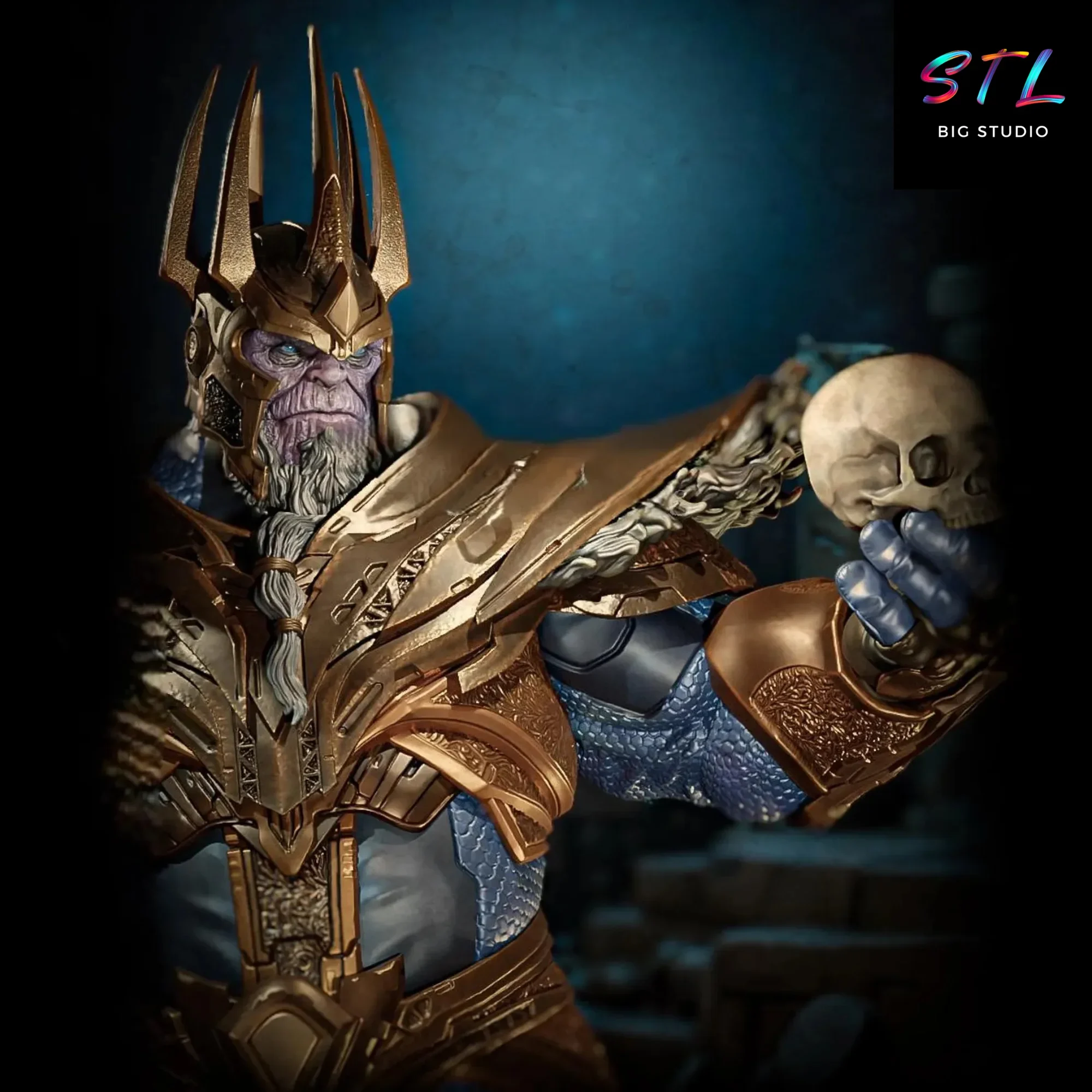 figura thanos stl impresion 3d marvel avengers figura thanos stl impresion 3d marvel avengers