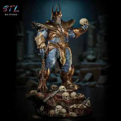 figura thanos stl los vengadores impresion 3d diorama marvel