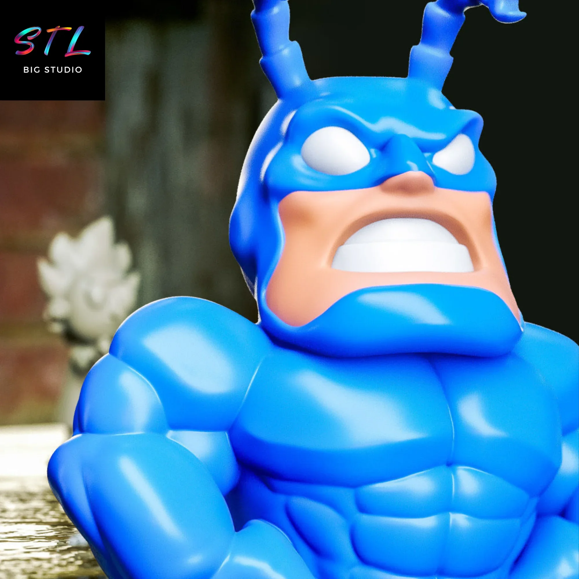 figura the tick chibi stl para impresion 3d figura the tick chibi stl para impresion 3d