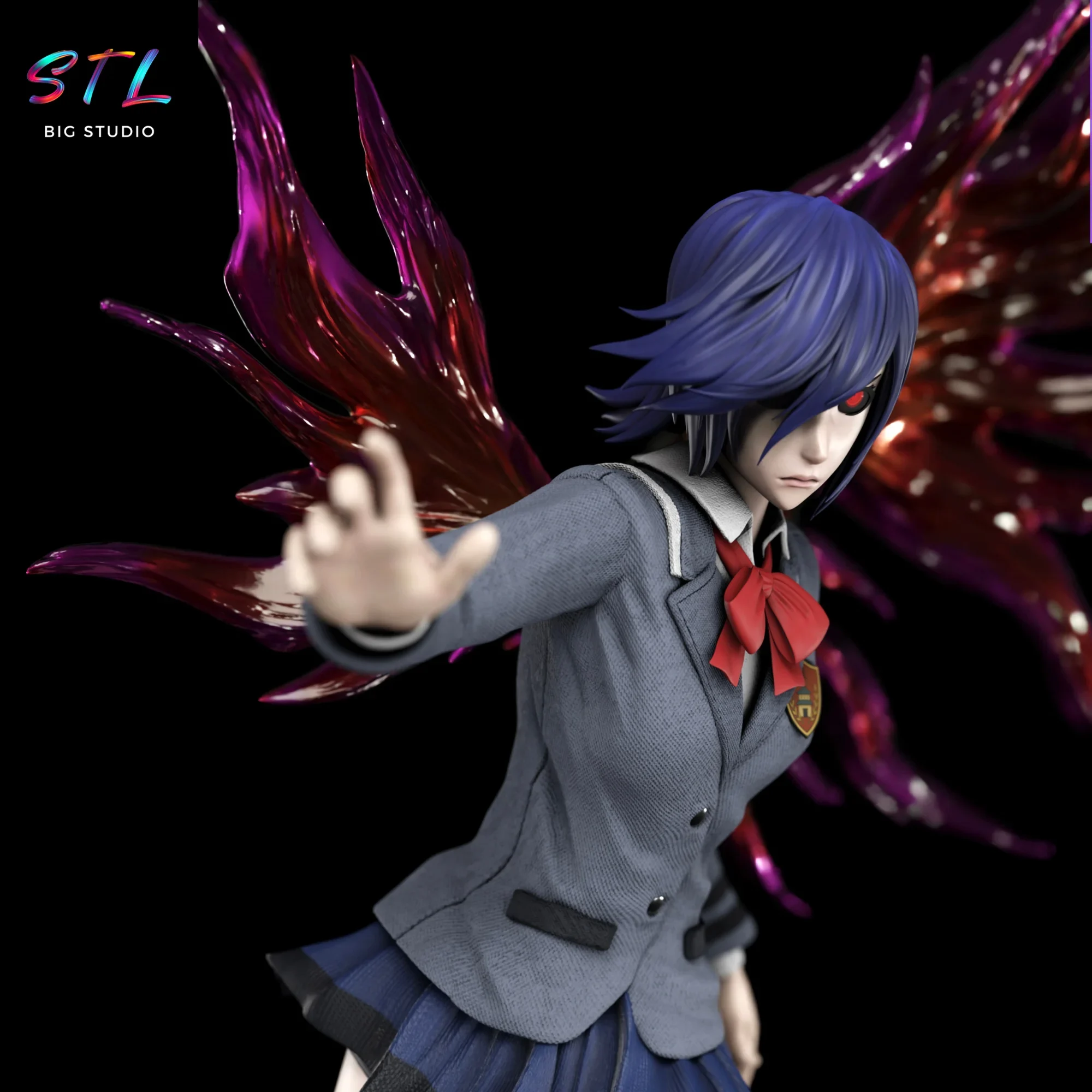 figura tokyo ghoul stl touka kirishima impresion 3d figura tokyo ghoul stl touka kirishima impresion 3d