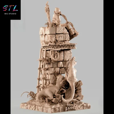 figura tomb raider stl lara croft impresion 3d