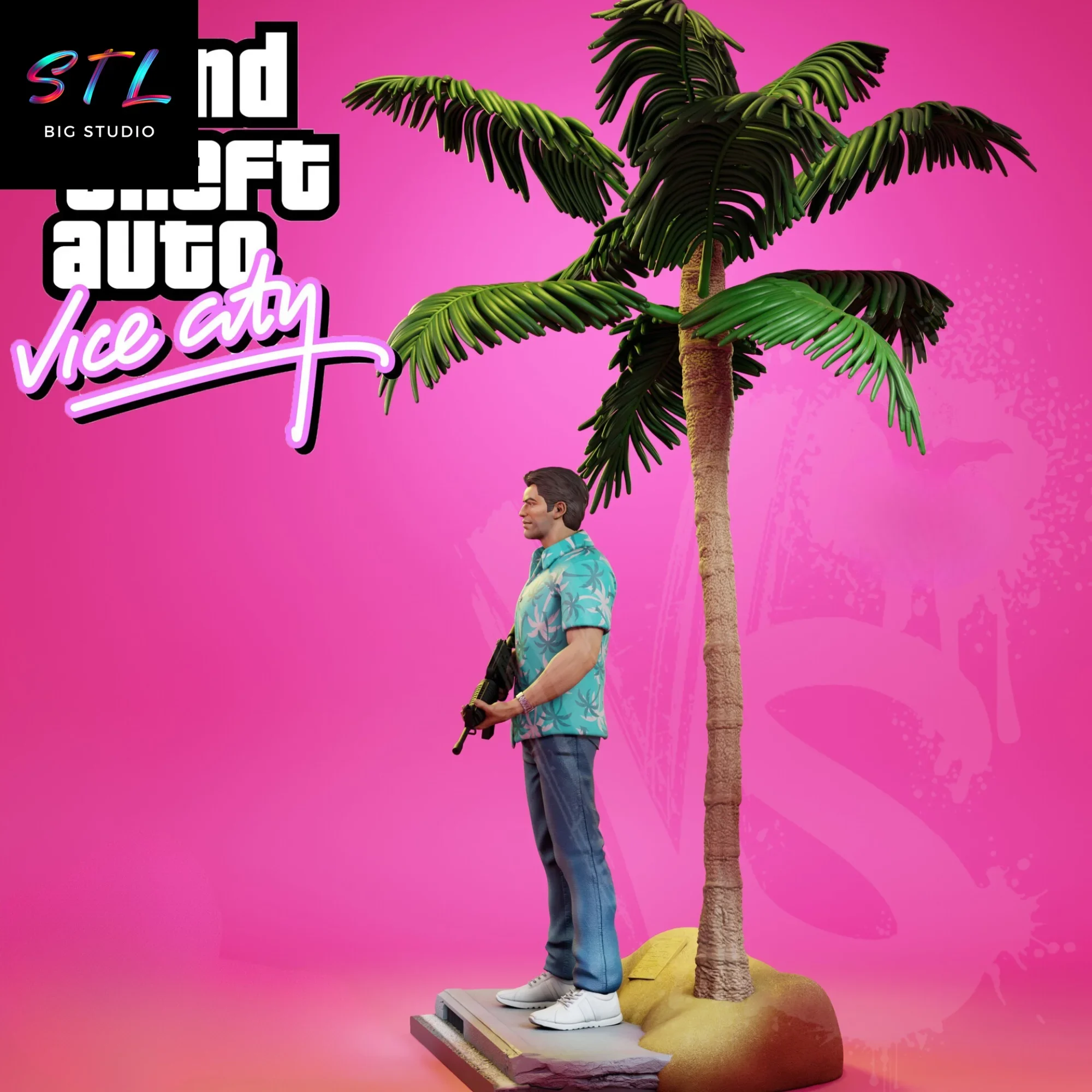 figura tommy vercetti stl gta impresion 3d figura tommy vercetti stl gta impresion 3d