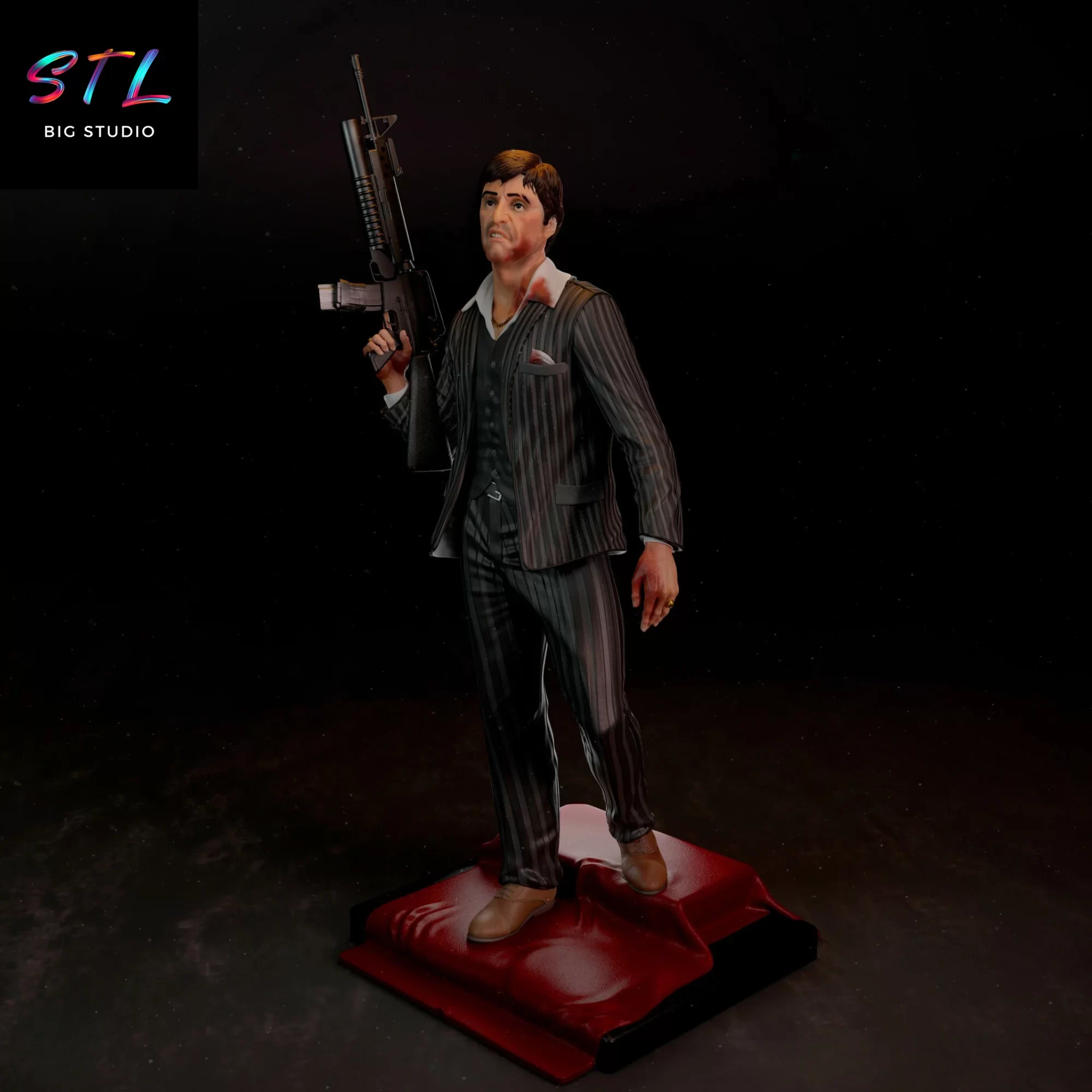 figura tony montana stl scarface impresion 3d figura tony montana stl scarface impresion 3d