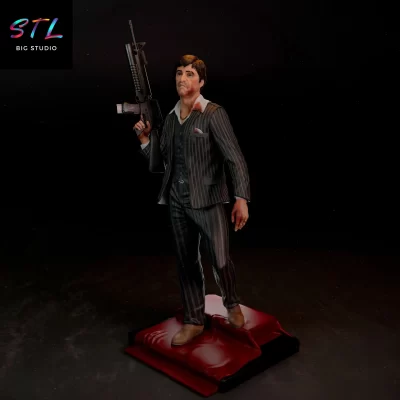 figura tony montana stl scarface impresion 3d