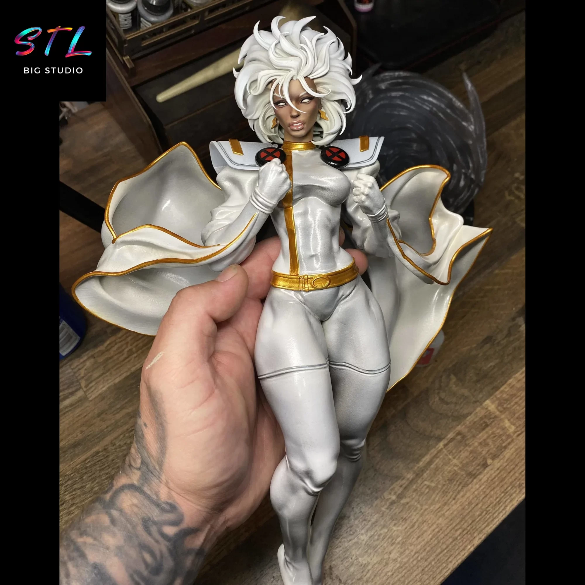 figura tormenta x men stl impresion 3d figura tormenta x men stl impresion 3d