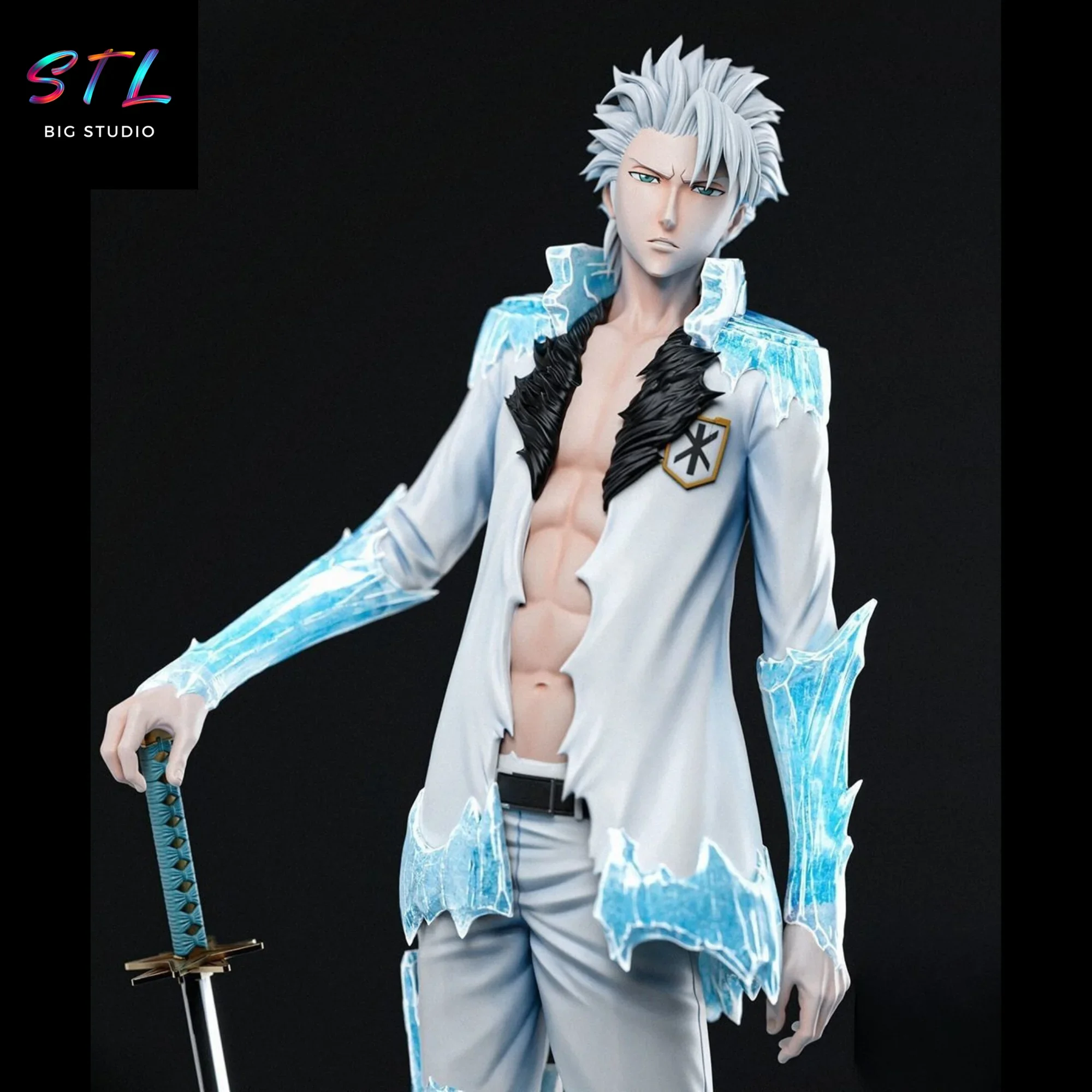 figura toshiro hitsugaya stl impresion 3d bleach figura toshiro hitsugaya stl impresion 3d bleach