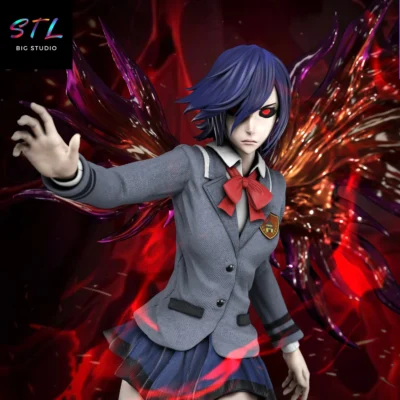 figura touka kirishina stl tokyo ghoul impresion 3d
