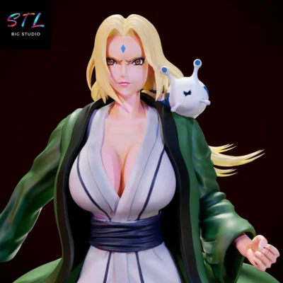 figura tsunade stl naruto impresion 3d quinta hokage