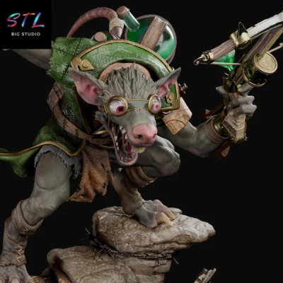 figura twitch stl lol para impresion 3d