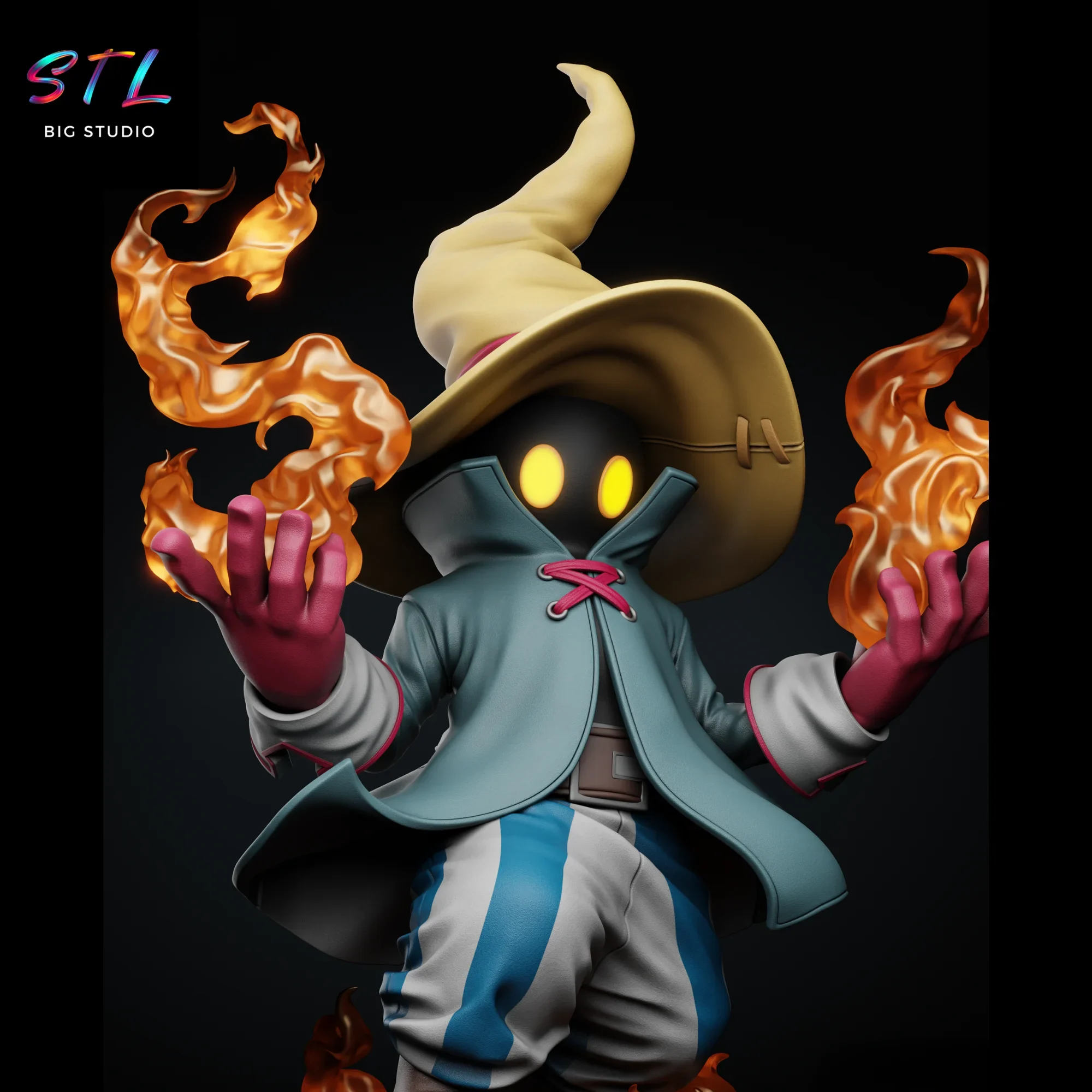 figura vivi ornitier stl impresion 3d final fantasy IX figura vivi ornitier stl impresion 3d final fantasy IX