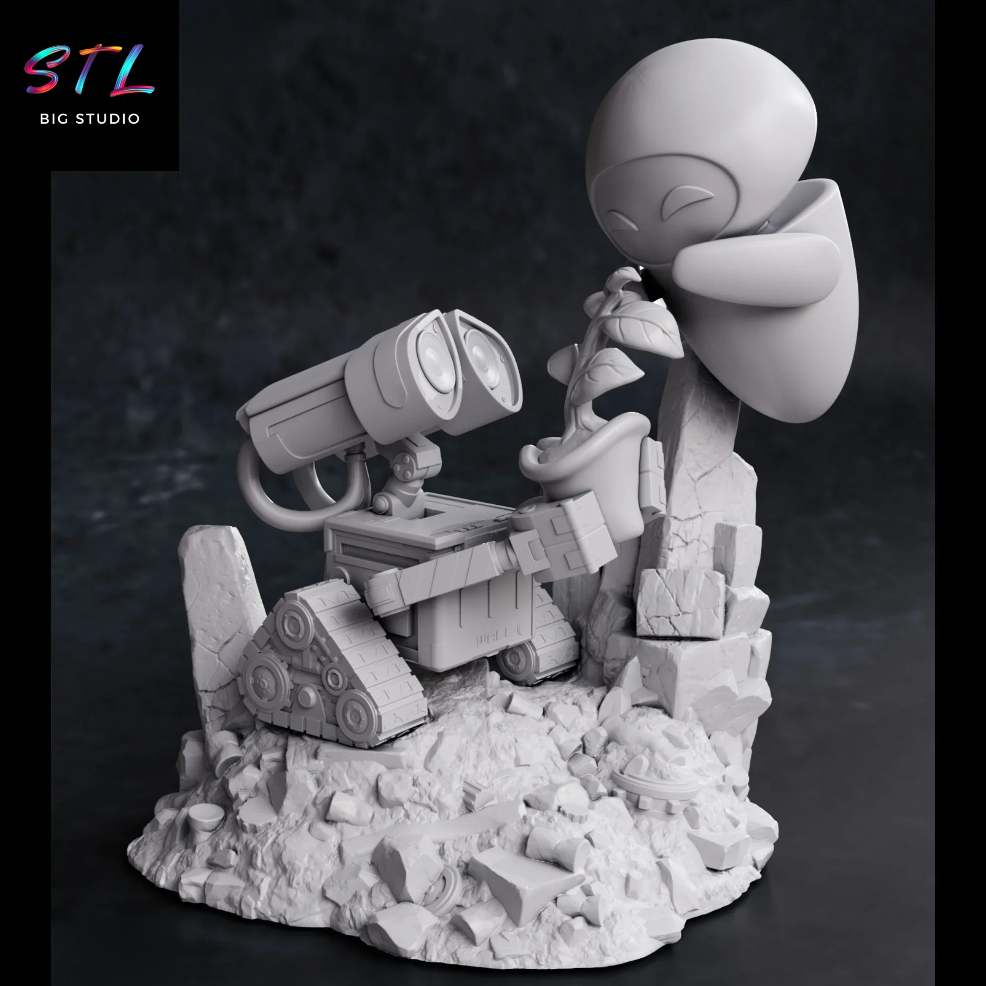 figura wall-e stl peliculas de animacion para imprimir en 3d figura wall-e stl peliculas de animacion para imprimir en 3d