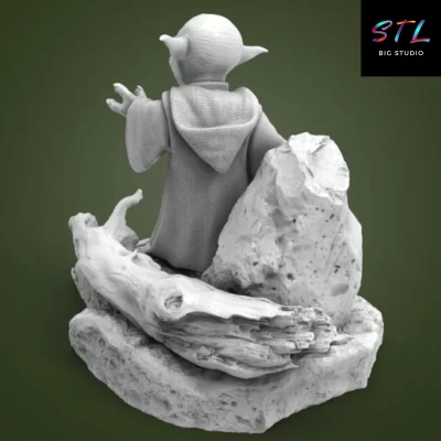 figura yoda star wars stl impresion 3d