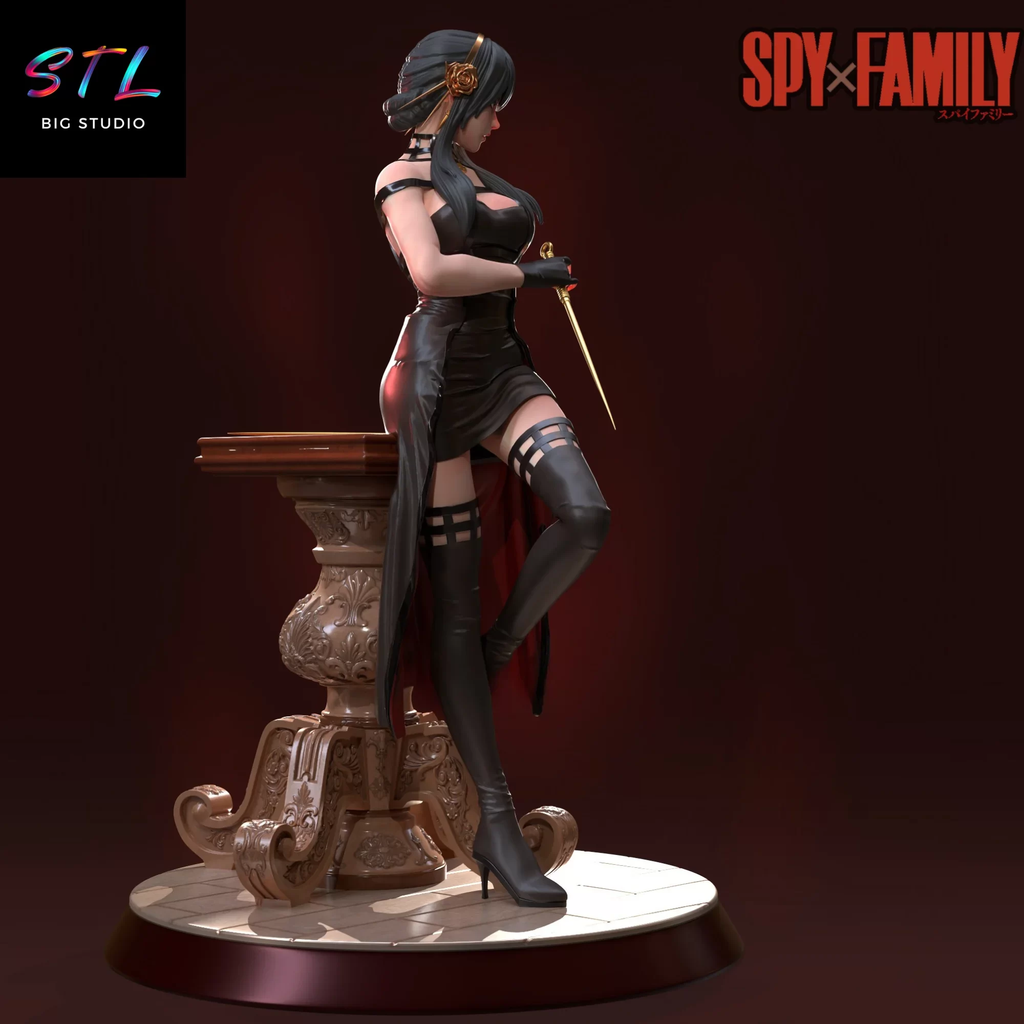 figura yor forger stl impresion 3d spy x family figura yor forger stl impresion 3d spy x family