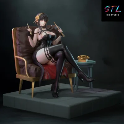 figura yor forger stl spy x family para impresion 3d