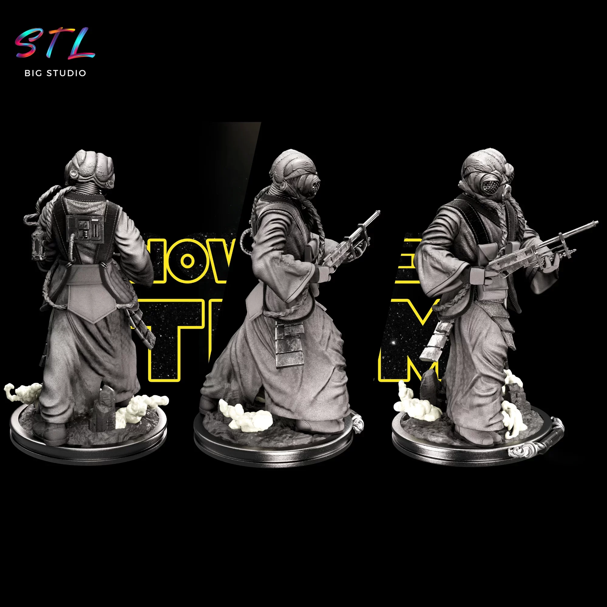 figura zuckuss stl star wars para impresion 3d figura zuckuss stl star wars para impresion 3d