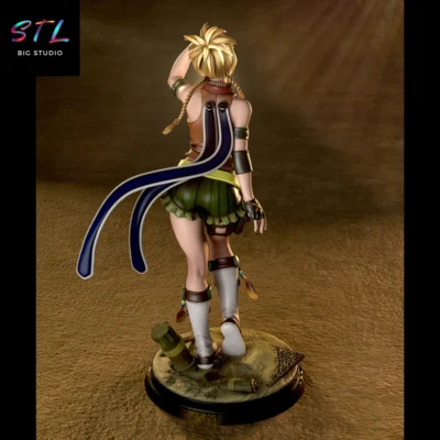 final fantasy stl rikku figura impresion 3d