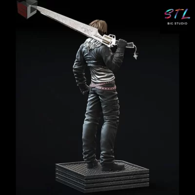 final fantasy stl squall leonhart impresion 3d
