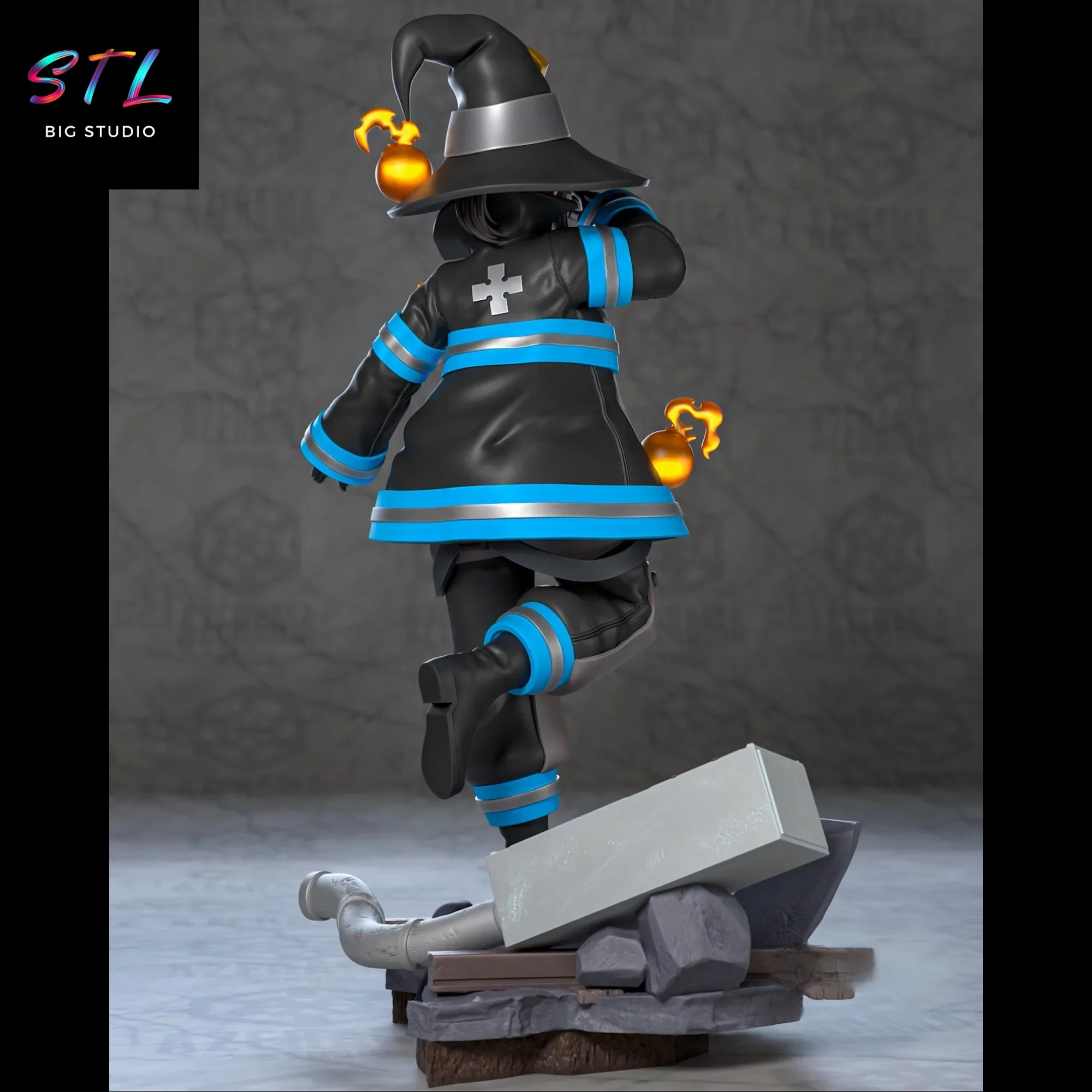 fire force stl maki oze para impresion 3d fire force stl maki oze para impresion 3d