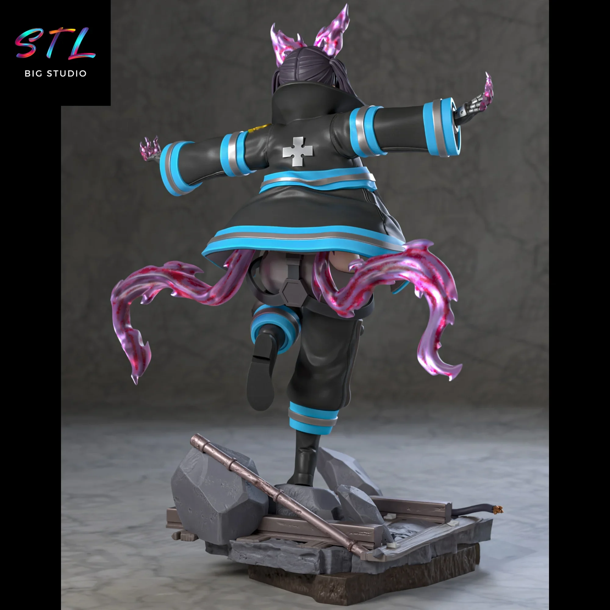 fire force stl tamaki kotatsu para impresion 3d fire force stl tamaki kotatsu para impresion 3d