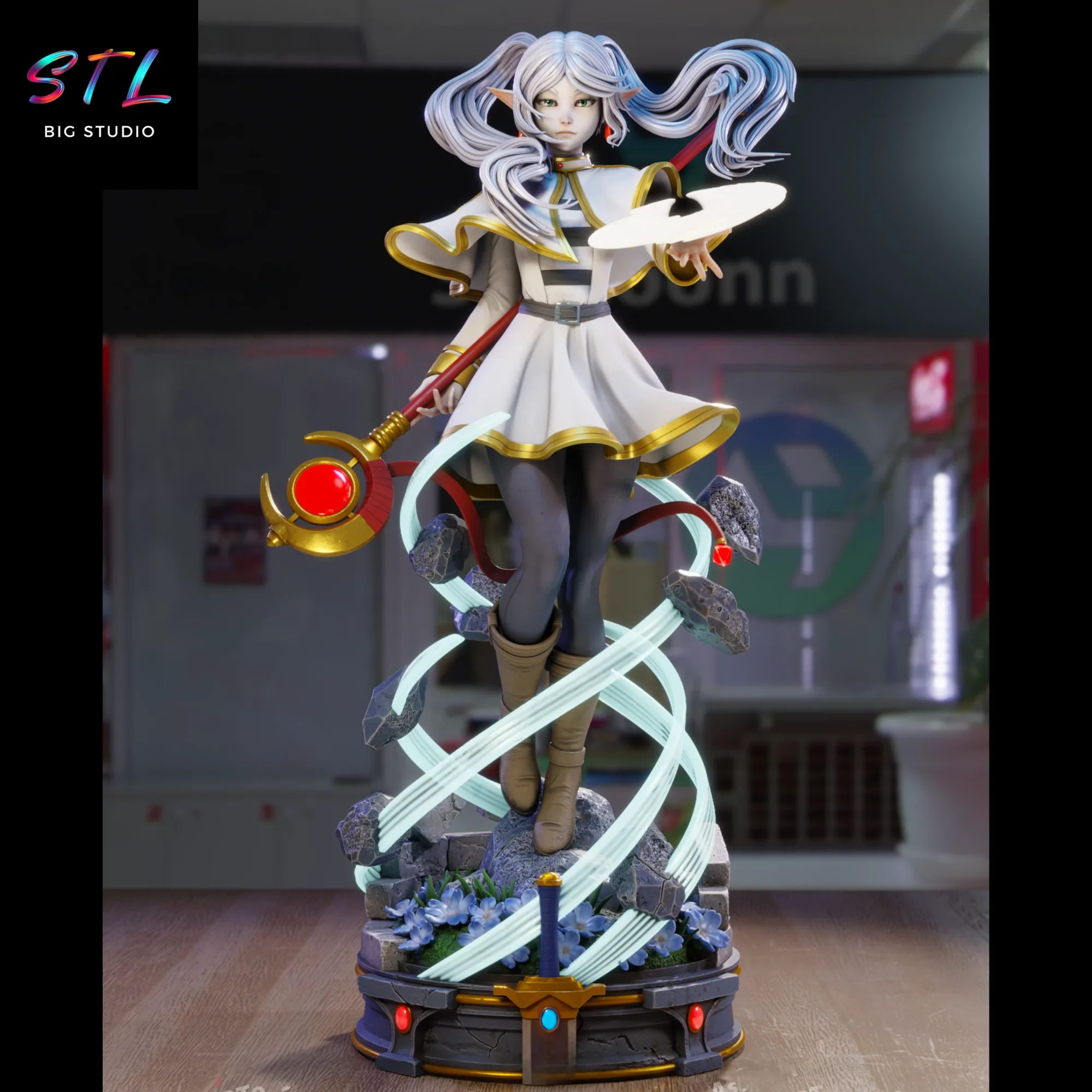frieren stl impresion 3d figura anime