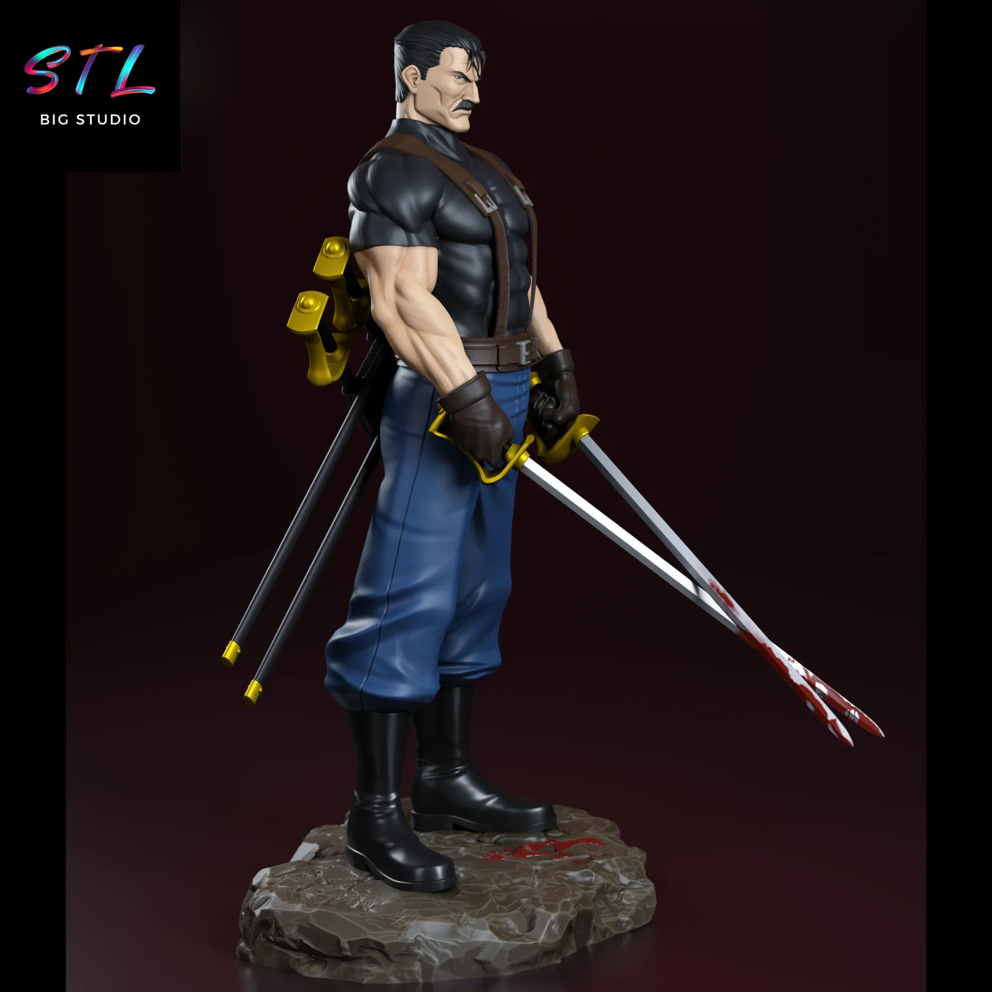 fullmetal alchemist stl king bradley figura 3d fullmetal alchemist stl king bradley figura 3d