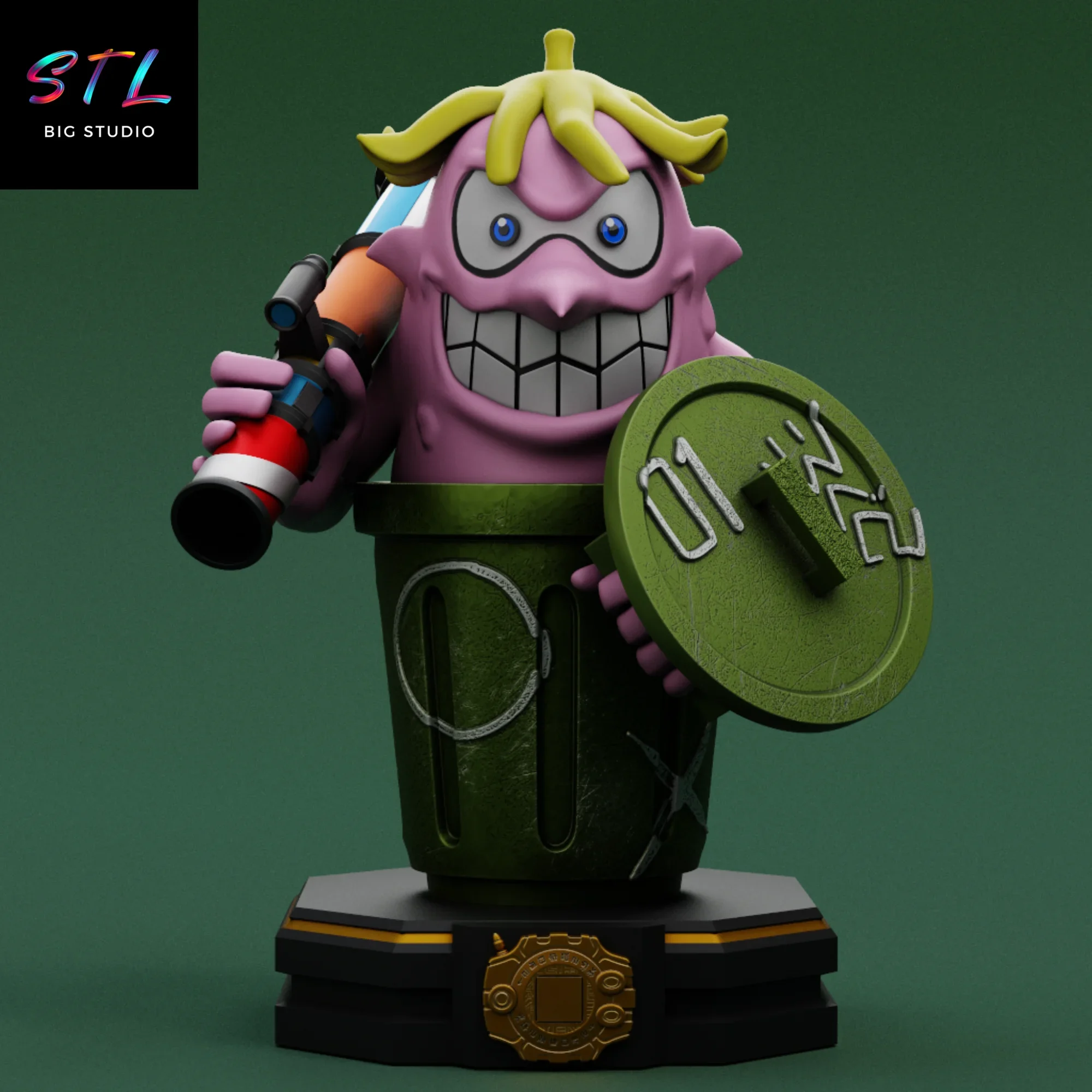 garbagemon stl digimon adventure impresion 3d garbagemon stl digimon adventure impresion 3d