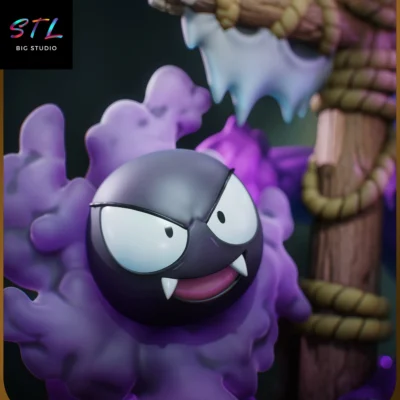 gastly stl pokemon impresion 3d