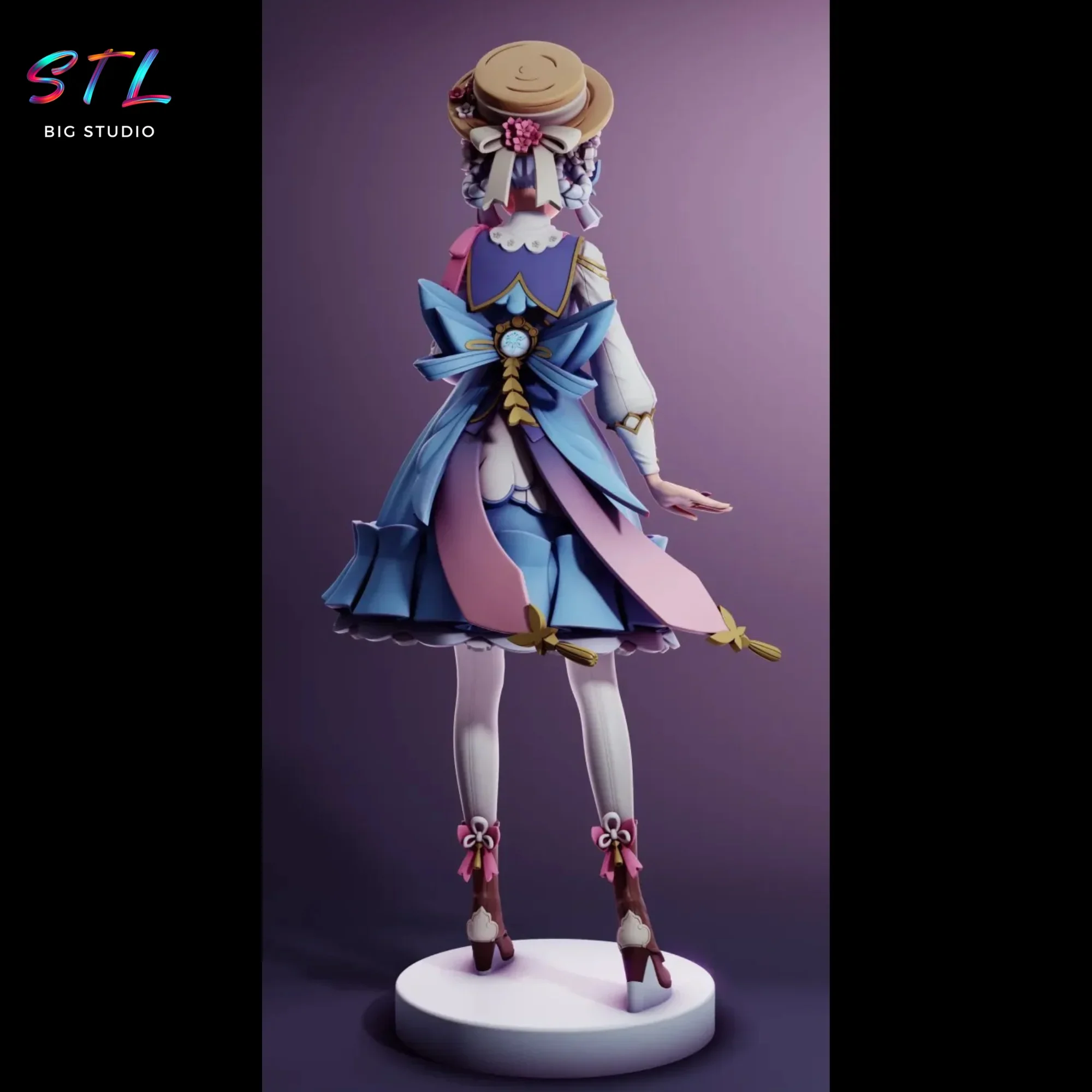 genshin impact stl kamisato ayaka figura impresion 3d genshin impact stl kamisato ayaka figura impresion 3d