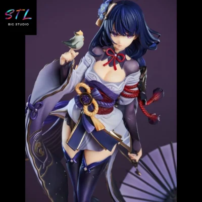 genshin impact stl raiden shogun figura para impresion 3d