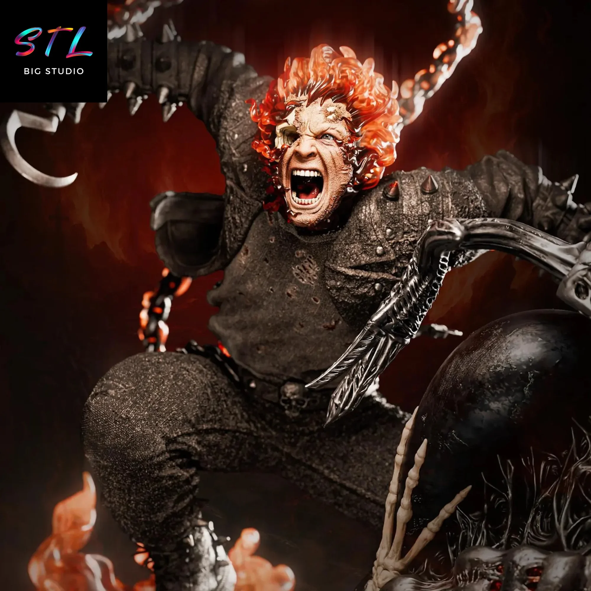 ghost raider stl johnny blaze impresion 3d ghost raider stl johnny blaze impresion 3d