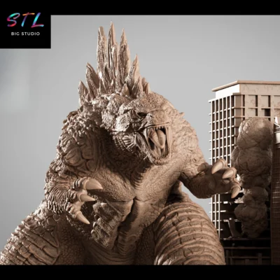 godzilla stl impresion 3d diorama kong vs godzilla