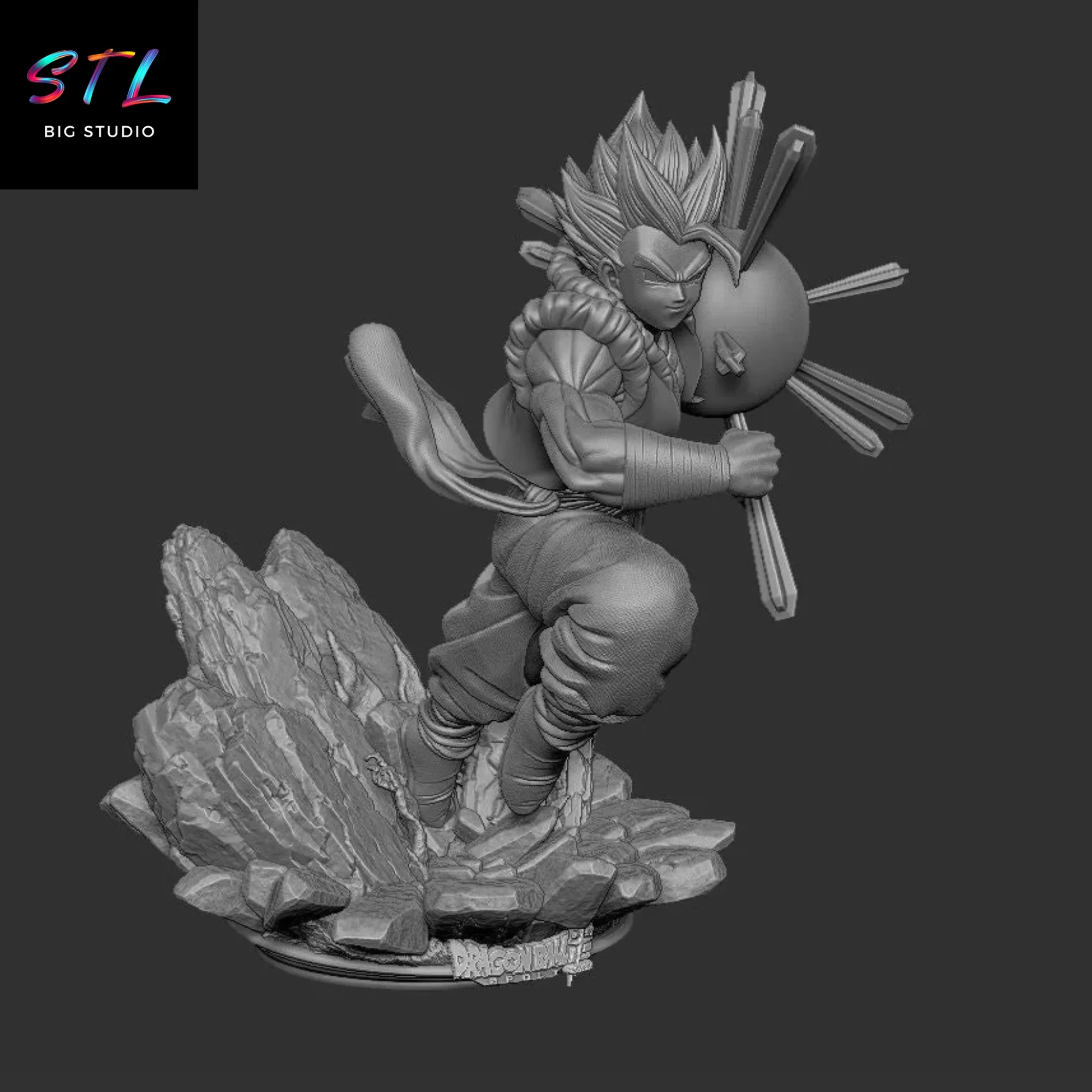 gogeta bola de drac stl impresion 3d gogeta bola de drac stl impresion 3d