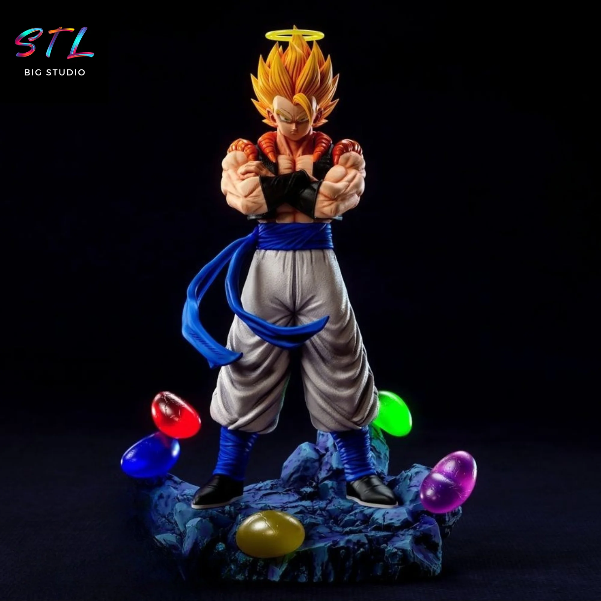 gogeta super saiyan stl dragon ball impresion 3d