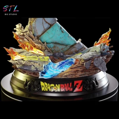 gohan del futuro vs a18 y a17 stl bola de dragon impresion 3d