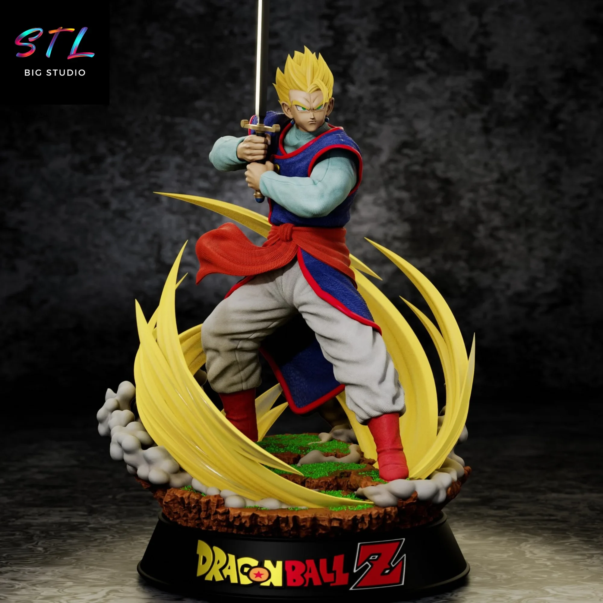gohan espada z stl dragon ball impresion 3d gohan espada z stl dragon ball impresion 3d