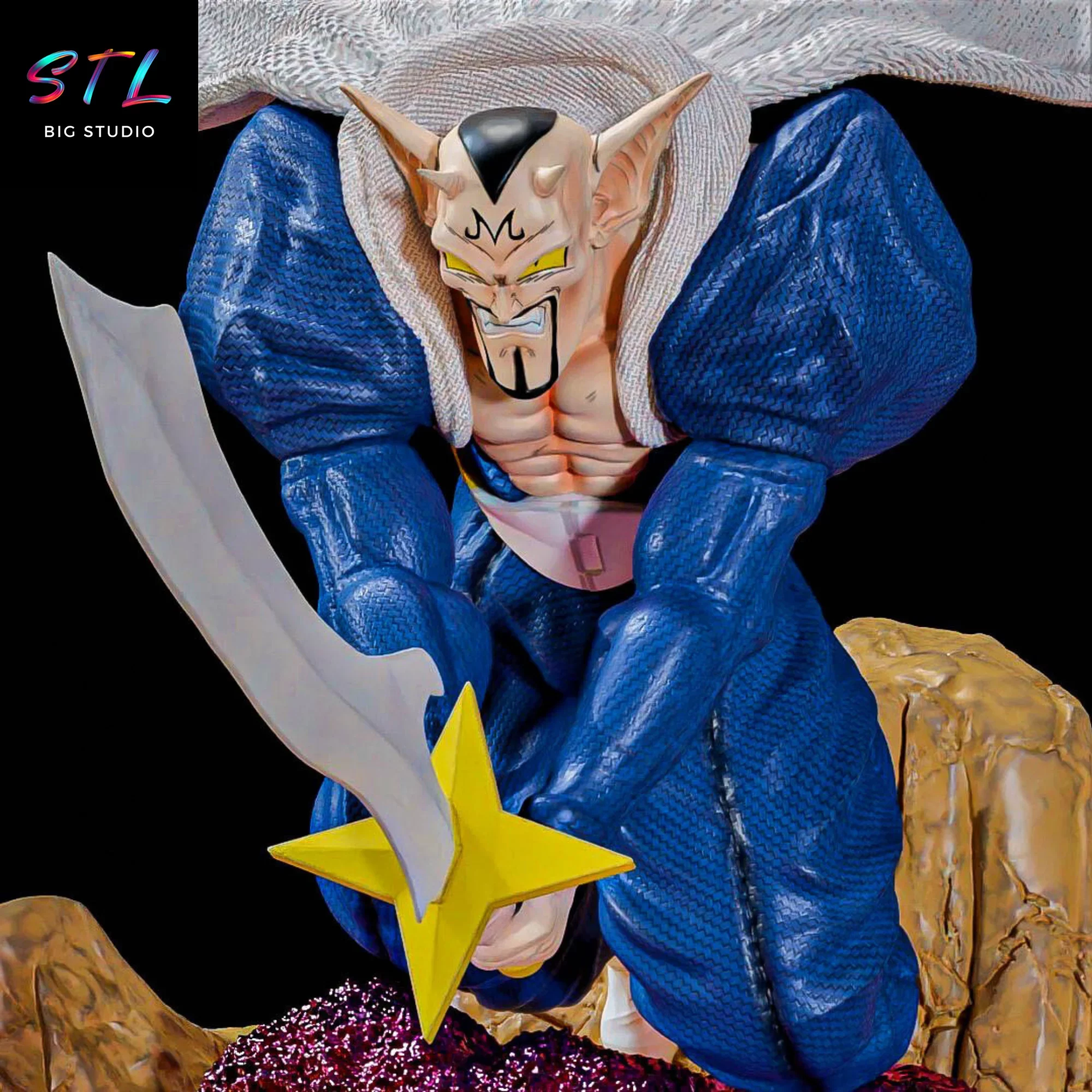 gohan vs dabra stl bola de dragon diorama impresion 3d gohan vs dabra stl bola de dragon diorama impresion 3d