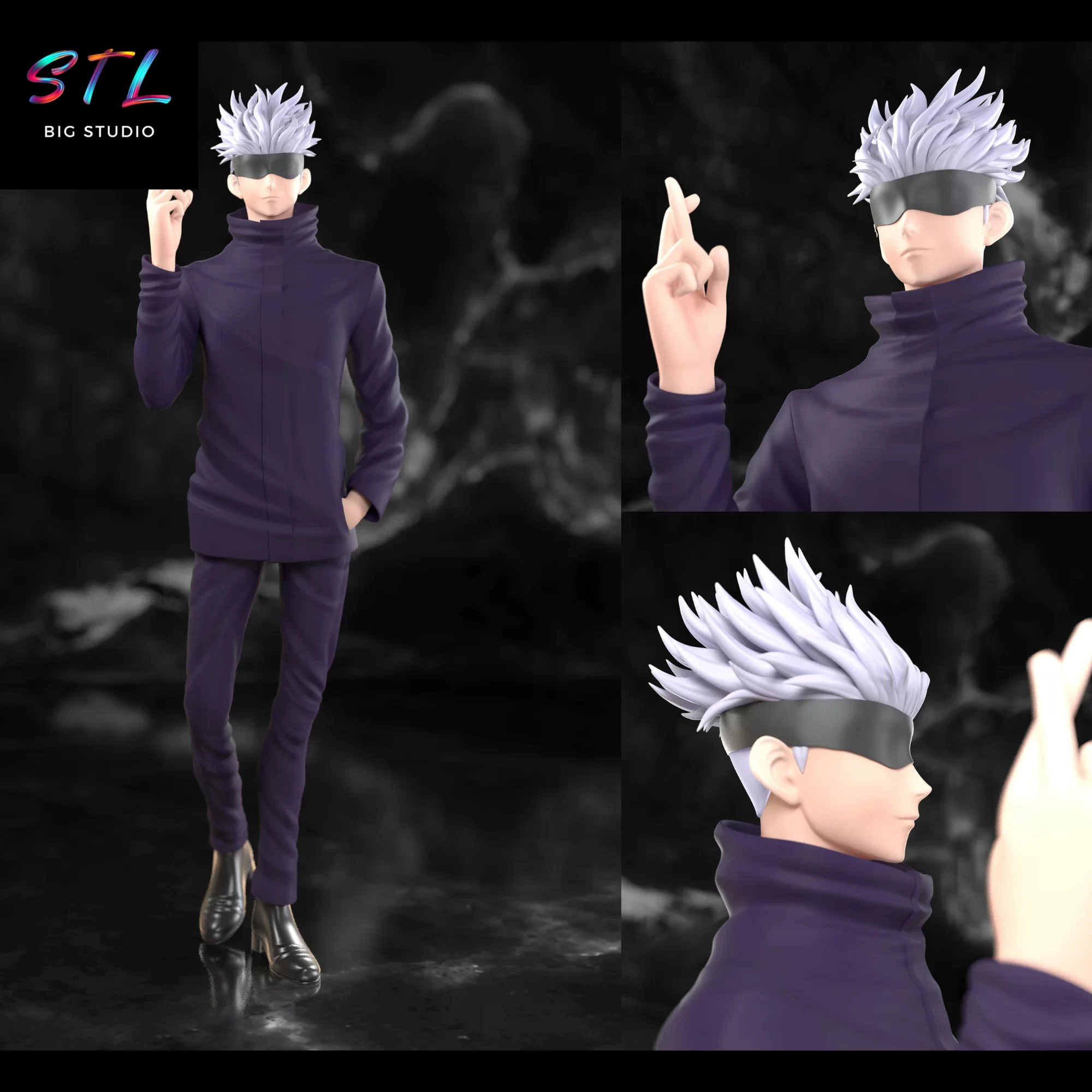 gojo stl 3d print jujutsu kaisen gojo stl 3d print jujutsu kaisen