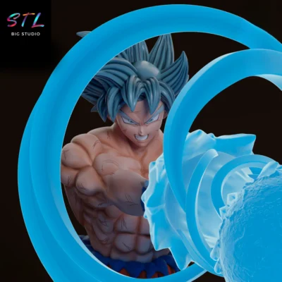 goku ultra instinto stl impresion 3d dragon ball