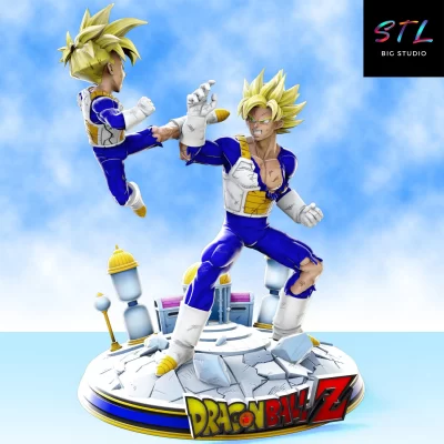 goku vs gohan stl impresion 3d
