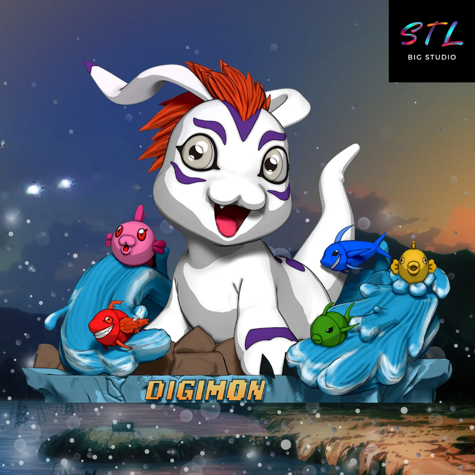 gomamon stl digimon adventure para impresion 3d gomamon stl digimon adventure para impresion 3d
