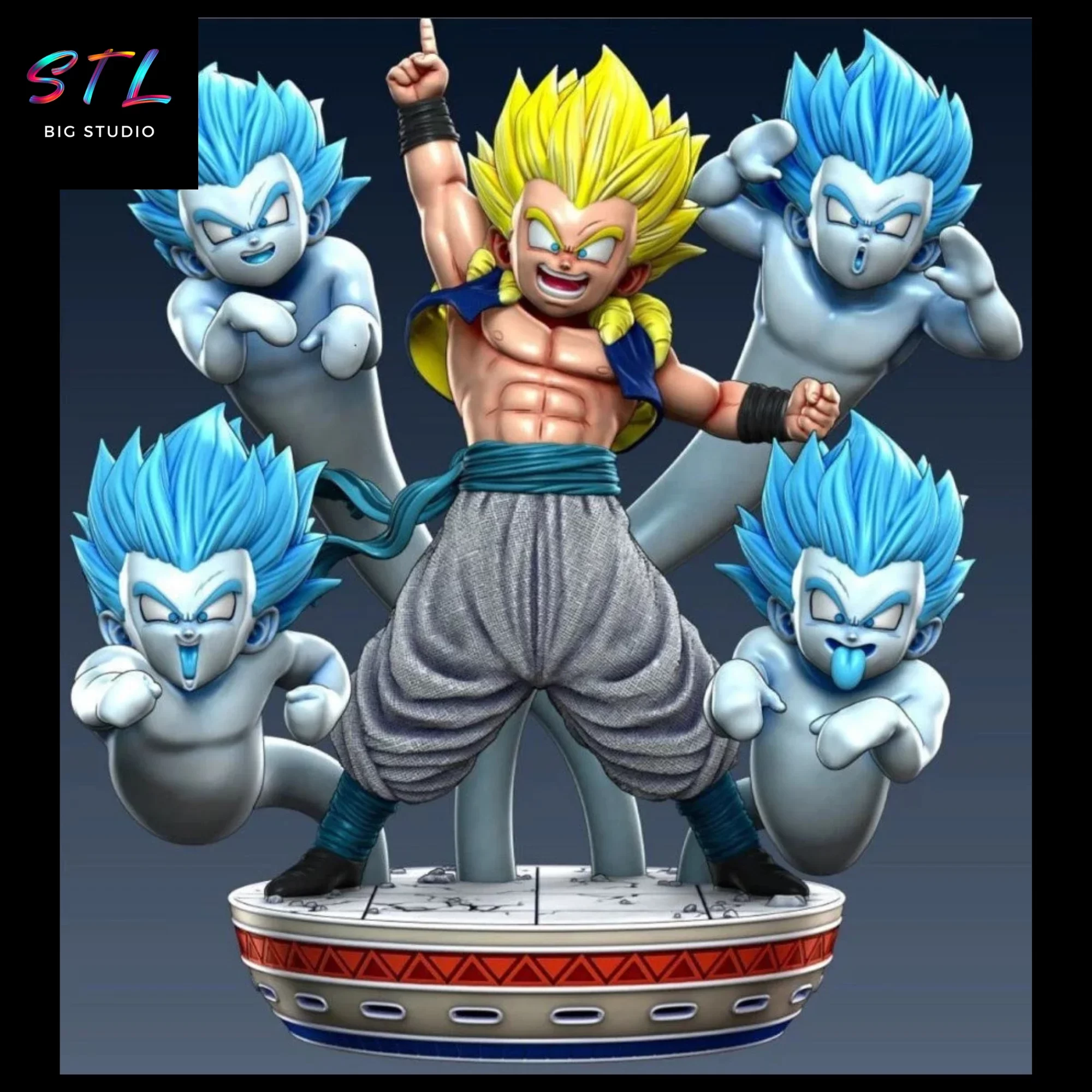 gotenks stl dragon ball imprimir 3d
